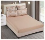 Lenjerie de pat 100% bumbac jacquard cu elastic – 6 piese, Model 10092