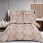 Lenjerie de pat 100% bumbac jacquard cu elastic – 6 piese, Model 10092 - imagine 2