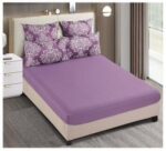 Lenjerie de pat 100% bumbac jacquard cu elastic – 6 piese, Model 10096