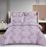 Lenjerie de pat 100% bumbac jacquard cu elastic – 6 piese, Model 10097 - imagine 2