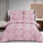 Lenjerie de pat 100% bumbac jacquard cu elastic – 6 piese, Model 10098 - imagine 2