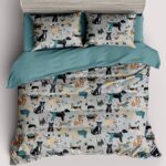 Lenjerie de pat 100% Bumbac Romanesc – 1 persoana – 4 piese, Model 14421