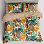 Lenjerie de pat 100% Bumbac Romanesc – 1 persoana – 4 piese, Model 14423