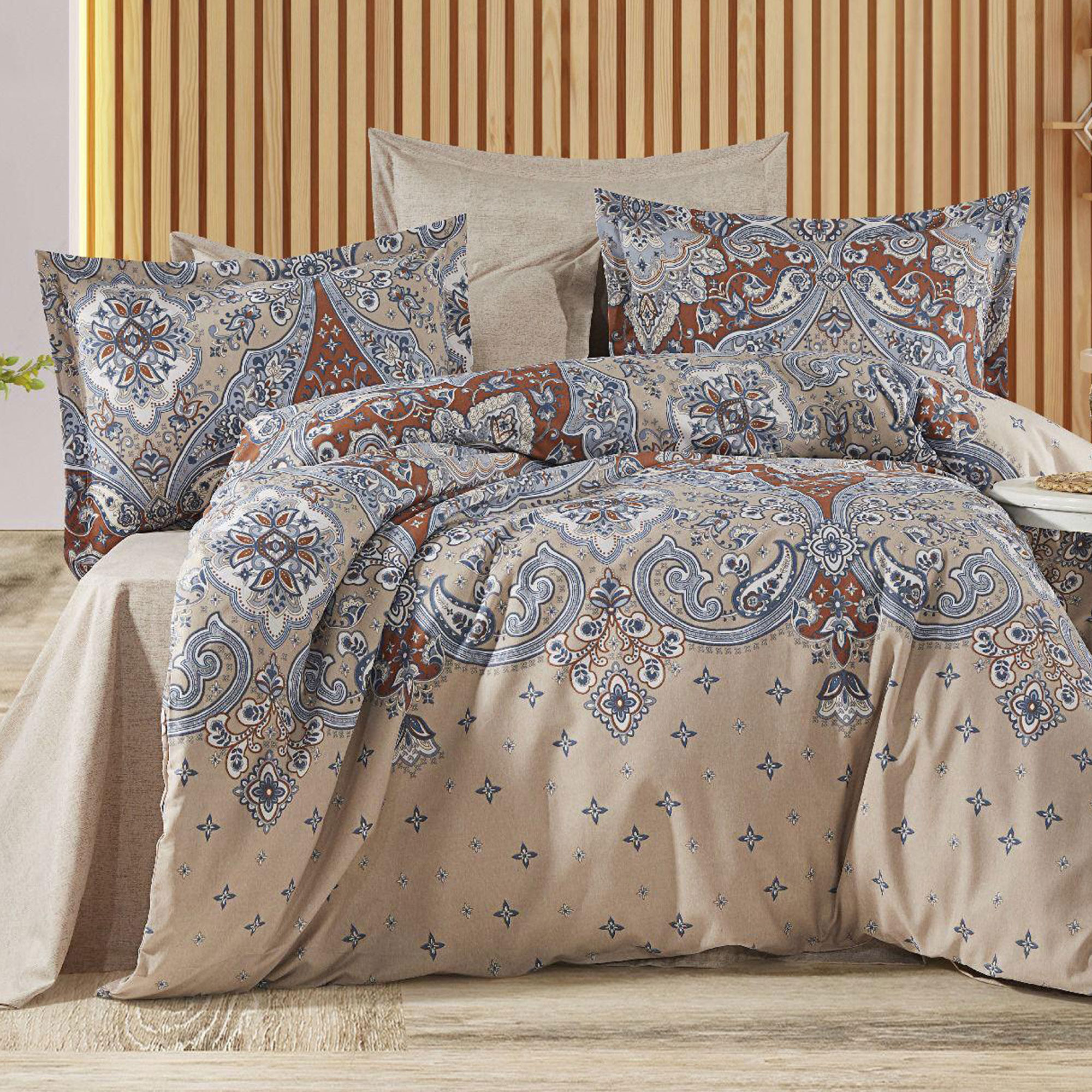 Lenjerie de pat bumbac 100% – 4 piese, Model 12830 Lenjerie de pat bumbac 100% – 4 piese, Model 12830