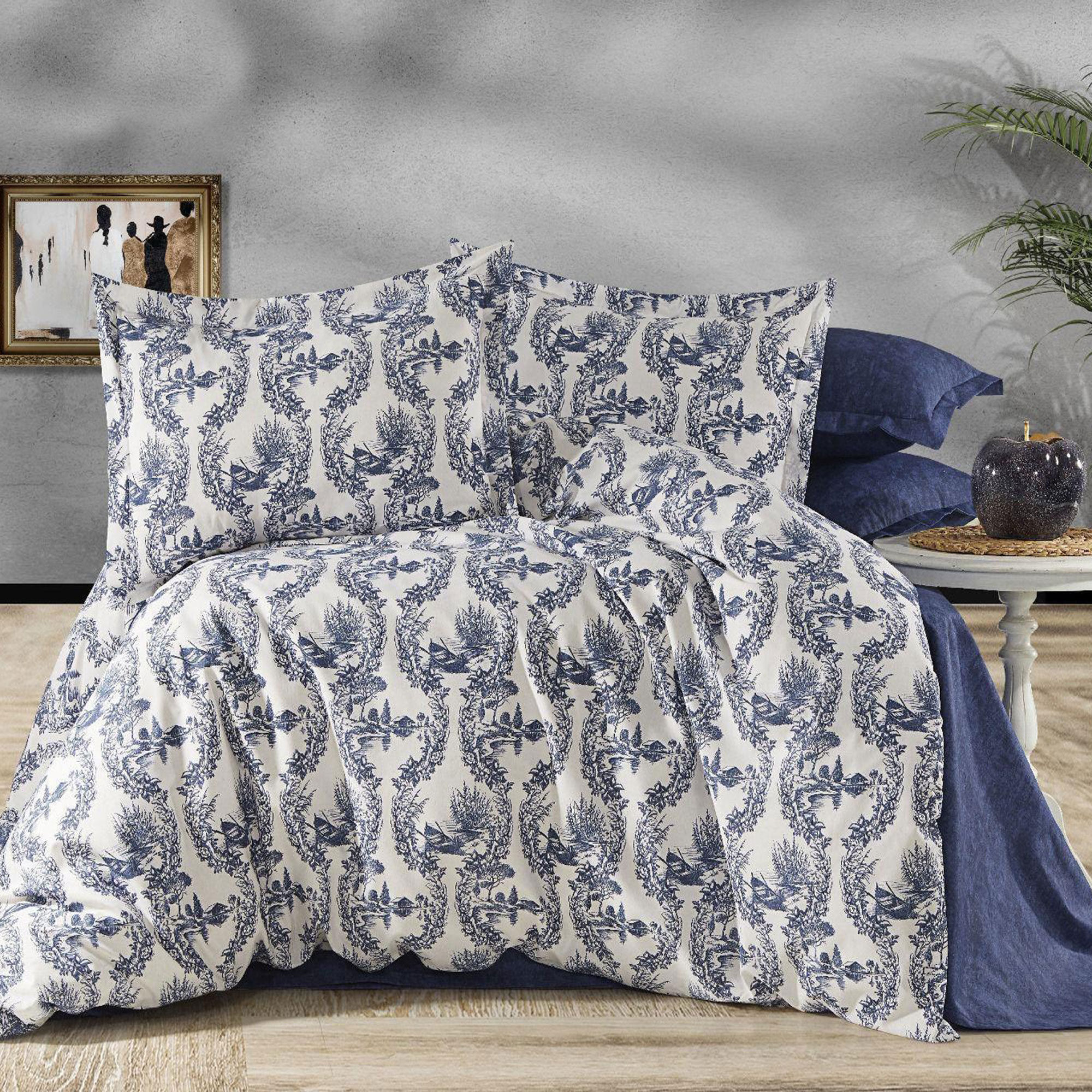 Lenjerie de pat bumbac 100% – 4 piese, Model 12839 Lenjerie de pat bumbac 100% – 4 piese, Model 12839