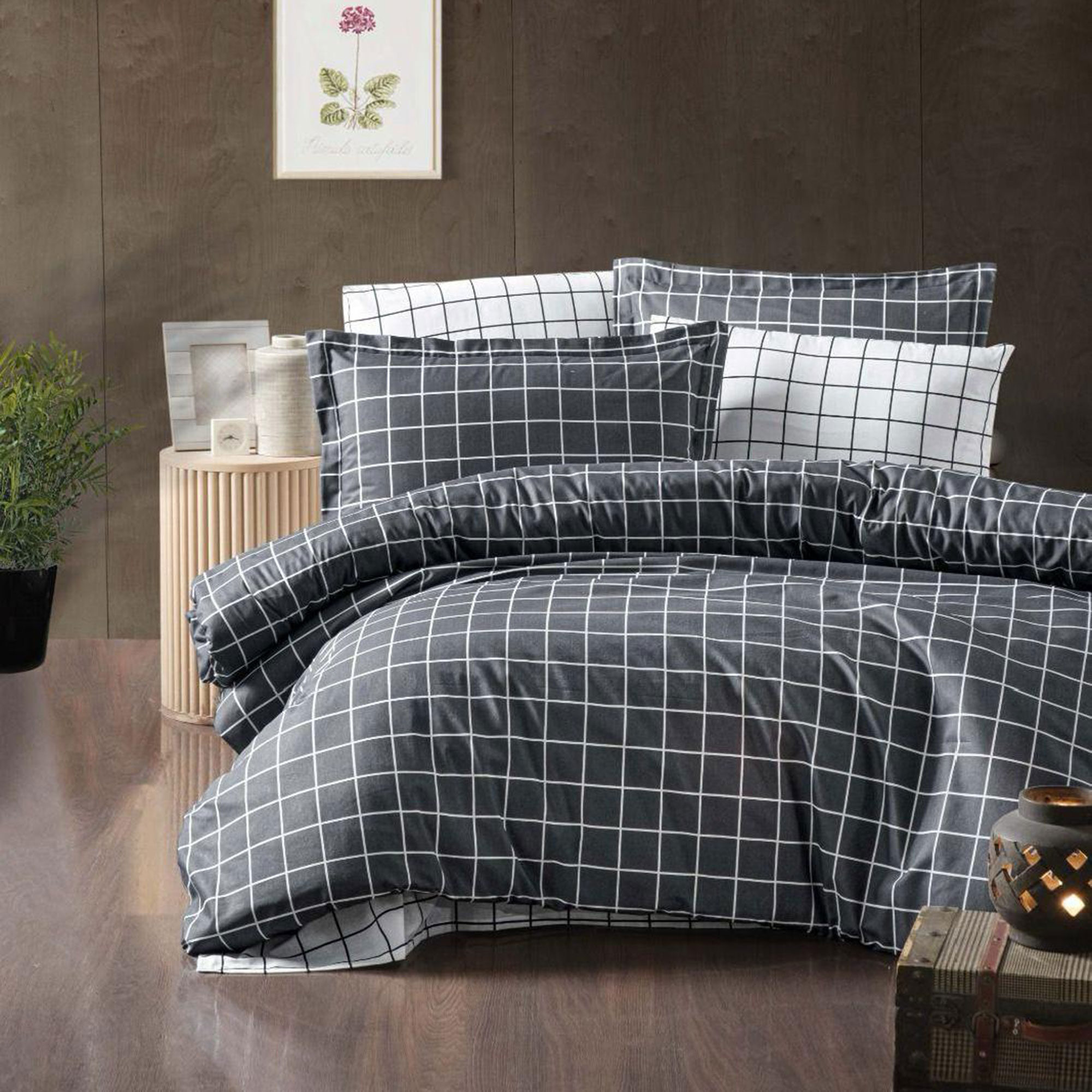 Lenjerie de pat bumbac 100% – 4 piese, Model 12896 Lenjerie de pat bumbac 100% – 4 piese, Model 12896