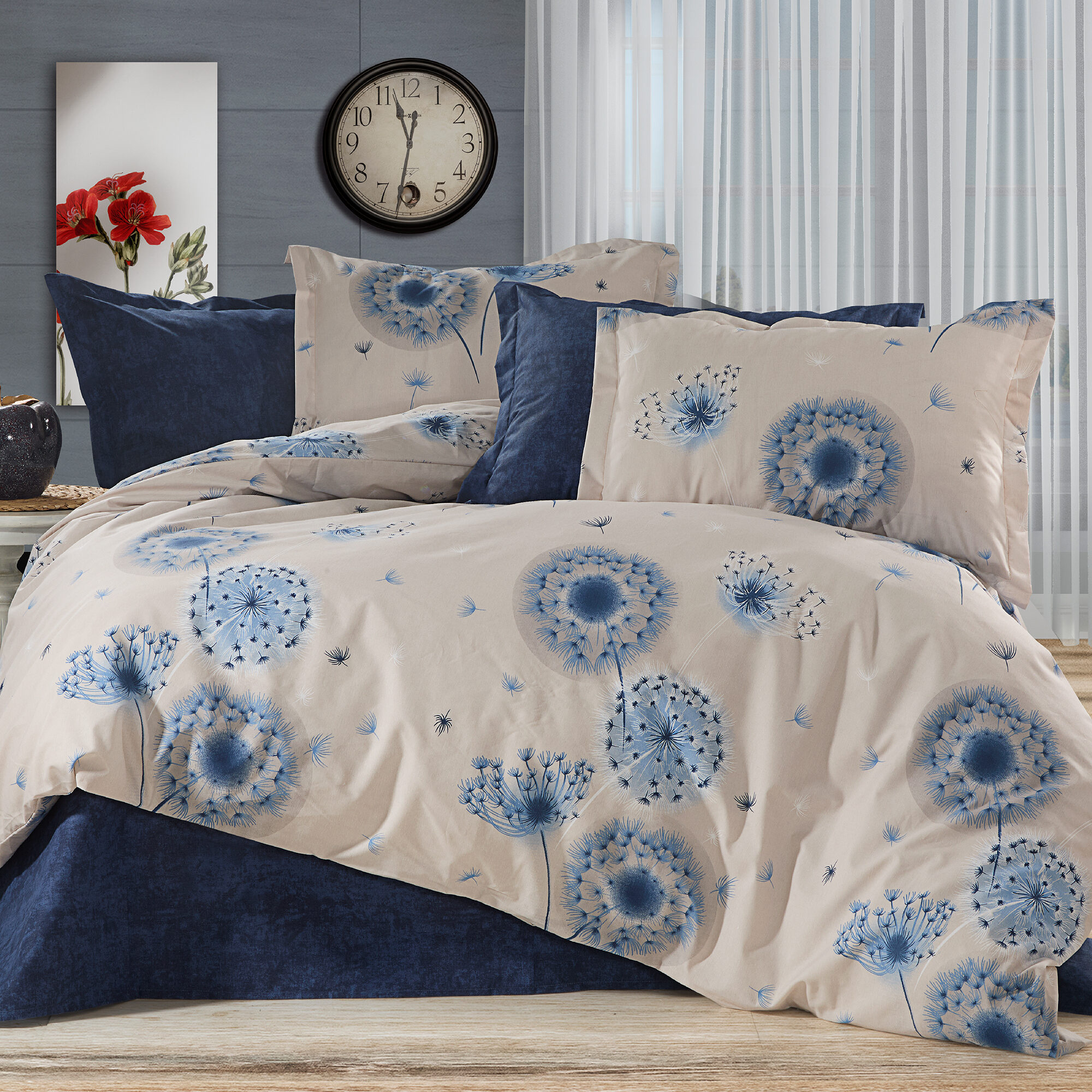Lenjerie de pat bumbac 100% – 4 piese, Model 17812 Lenjerie de pat bumbac 100% – 4 piese, Model 17812