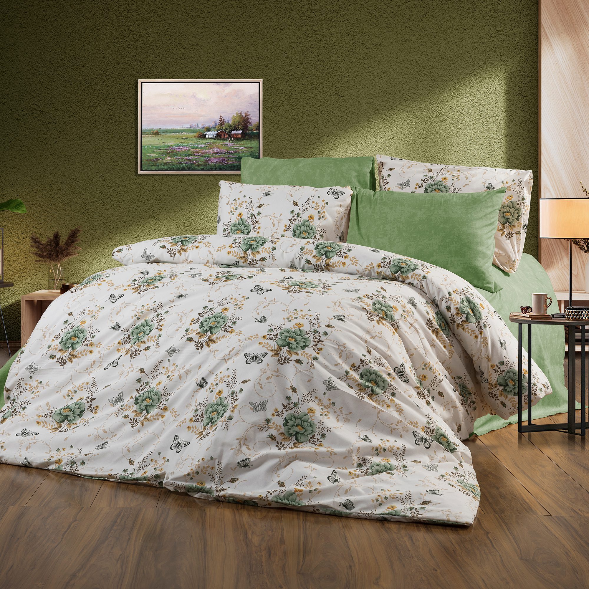 Lenjerie de pat bumbac 100% – 4 piese, Model 17822 Lenjerie de pat bumbac 100% – 4 piese, Model 17822
