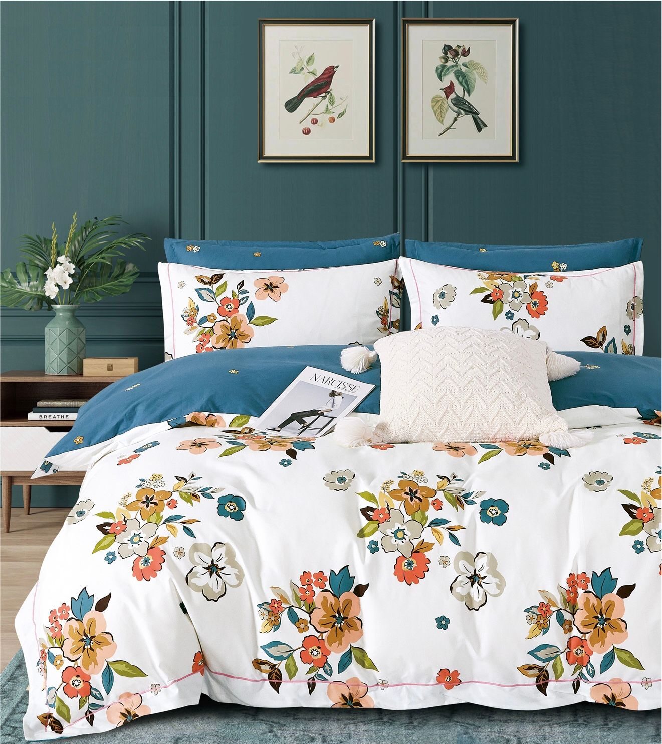 Lenjerie de pat bumbac 100% – Luxury – 4 piese, Model 12023 Lenjerie de pat bumbac 100% – Luxury – 4 piese, Model 12023