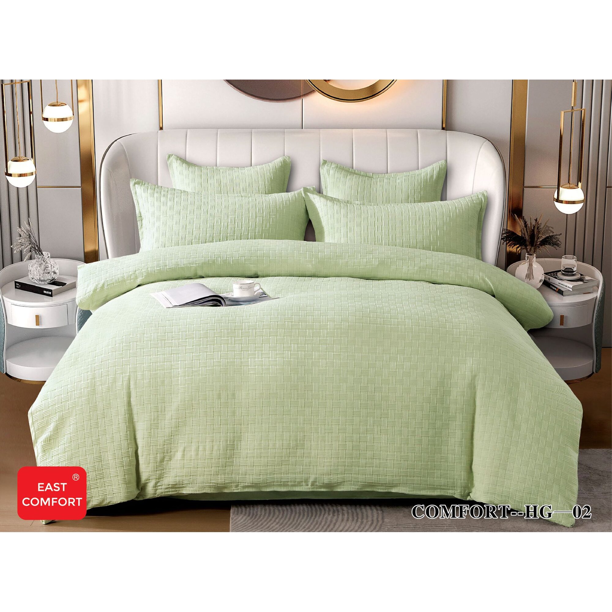 Lenjerie de pat bumbac 100% – Tricotat – 6 piese, Model 11759 - imagine 2 Lenjerie de pat bumbac 100% – Tricotat – 6 piese, Model 11759 - imagine 2