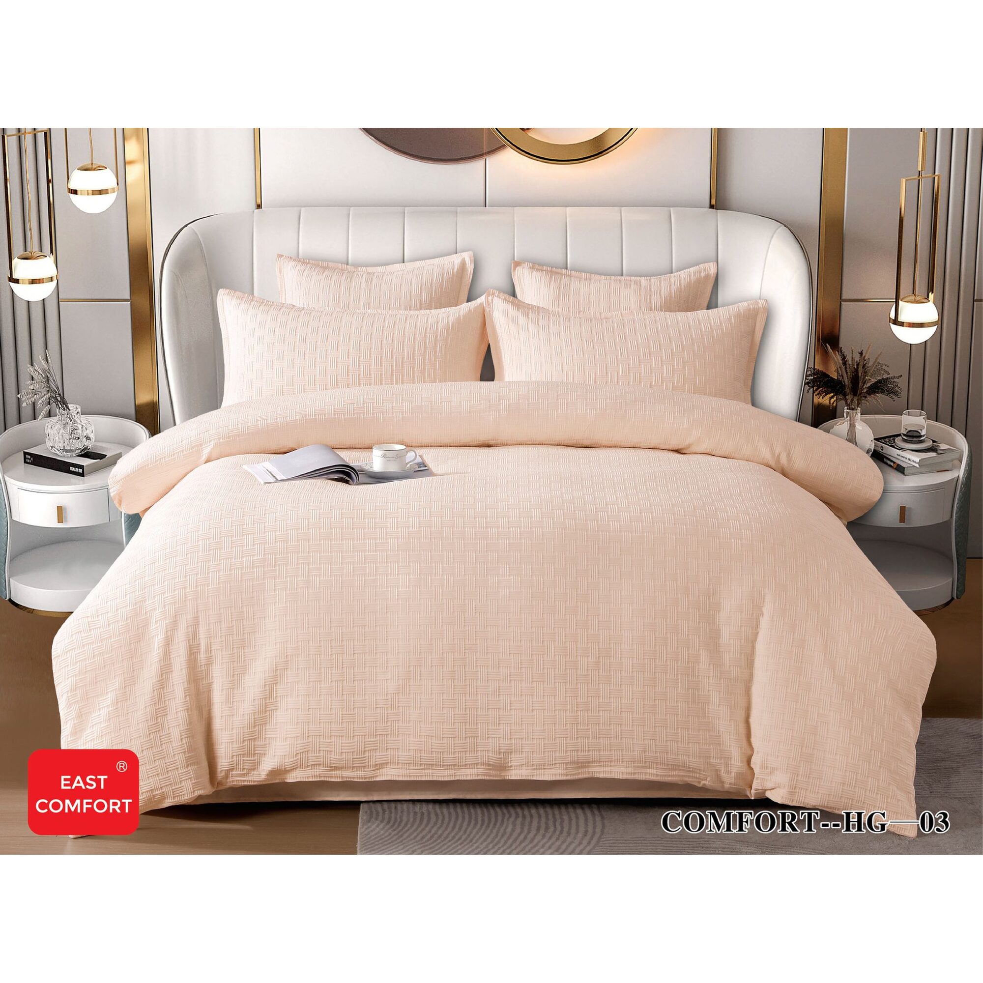 Lenjerie de pat bumbac 100% – Tricotat – 6 piese, Model 11762 - imagine 2 Lenjerie de pat bumbac 100% – Tricotat – 6 piese, Model 11762 - imagine 2