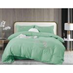 Lenjerie de pat bumbac Brodat – 4 piese, Model 12186