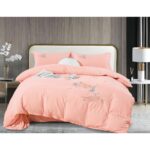 Lenjerie de pat bumbac Brodat – 4 piese, Model 12187