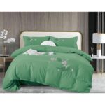 Lenjerie de pat bumbac Brodat – 4 piese, Model 12190
