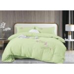 Lenjerie de pat bumbac Brodat – 4 piese, Model 12202