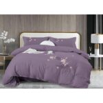 Lenjerie de pat bumbac Brodat – 4 piese, Model 12203