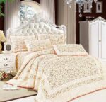 Lenjerie de pat bumbac Brodat – 4 piese, Model 7084 - imagine 2