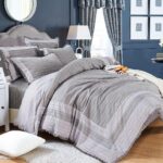 Lenjerie de pat bumbac Brodat – 4 piese, Model 7087 - imagine 2