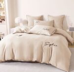 Lenjerie de pat bumbac brodat – 6 piese, Model 17266 - imagine 3