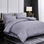Lenjerie de pat bumbac Brodat cu Smocuri – 6 piese, Model 7094 - imagine 2