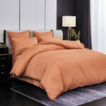 Lenjerie de pat bumbac Brodat cu Smocuri – 6 piese, Model 7096 - imagine 2