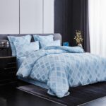 Lenjerie de pat bumbac Brodat cu Smocuri – 6 piese, Model 7102 - imagine 2