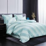 Lenjerie de pat bumbac Brodat cu Smocuri – 6 piese, Model 7106 - imagine 2