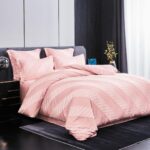 Lenjerie de pat bumbac Brodat cu Smocuri – 6 piese, Model 7107 - imagine 2