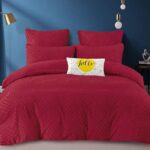 Lenjerie de pat bumbac Brodat cu Smocuri – 6 piese, Model 7393