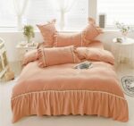 Lenjerie de pat bumbac Brodat Deluxe – 4 piese, Model 7106 - imagine 2