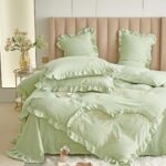 Lenjerie de pat bumbac Brodat Deluxe – 4 piese, Model 7112 - imagine 2