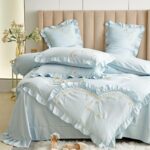Lenjerie de pat bumbac Brodat Deluxe – 4 piese, Model 7115 - imagine 2
