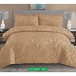 Lenjerie de pat bumbac Brodat subtire – cu elastic – 4 piese, Model 16922