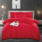 Lenjerie de pat bumbac damasc cu dunga lata – Premium – 6 piese, Model 10064 - imagine 4