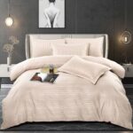 Lenjerie de pat bumbac damasc cu dunga lata – Premium – 6 piese, Model 10070 - imagine 4