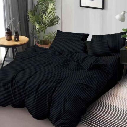 Lenjerie de pat bumbac Damasc hotelier – 6 piese, Model 18052