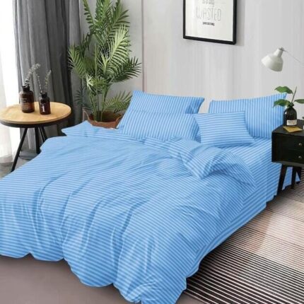 Lenjerie de pat bumbac Damasc hotelier – 6 piese, Model 18054
