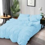 Lenjerie de pat bumbac Damasc hotelier – 6 piese, Model 18084