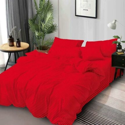 Lenjerie de pat bumbac Damasc hotelier – 6 piese, Model 18085