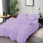 Lenjerie de pat bumbac Damasc hotelier – 6 piese, Model 18090