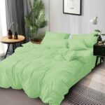 Lenjerie de pat bumbac Damasc hotelier – 6 piese, Model 18091
