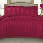 Lenjerie de pat bumbac Damasc Hotelier – cu elastic – 6 piese, Model 18224