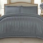 Lenjerie de pat bumbac Damasc Hotelier – cu elastic – 6 piese, Model 18230