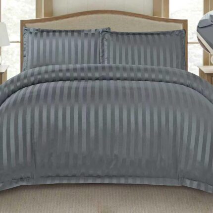 Lenjerie de pat bumbac Damasc Hotelier – cu elastic – 6 piese, Model 18230
