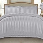 Lenjerie de pat bumbac Damasc Hotelier – cu elastic – 6 piese, Model 18232