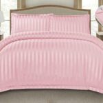 Lenjerie de pat bumbac Damasc Hotelier – cu elastic – 6 piese, Model 18234