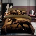 Lenjerie de pat bumbac finet 1 persoana – 3 piese, Model 6665