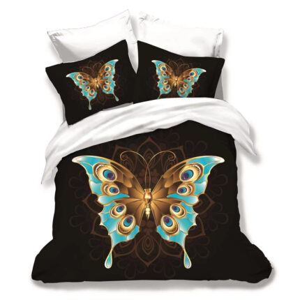 Lenjerie de pat bumbac finet 3D – 6 piese, Model 1933