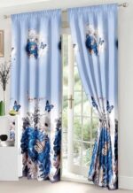 Lenjerie de pat bumbac finet – 6 piese + 2 Draperii, Model 16087