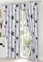 Lenjerie de pat bumbac finet – 6 piese + 2 Draperii, Model 16089